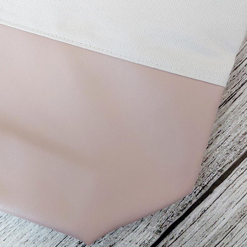 Stofftaschen-Rohling mit PU-Borte - Blanko-Artikel zum Plotten und Besticken
